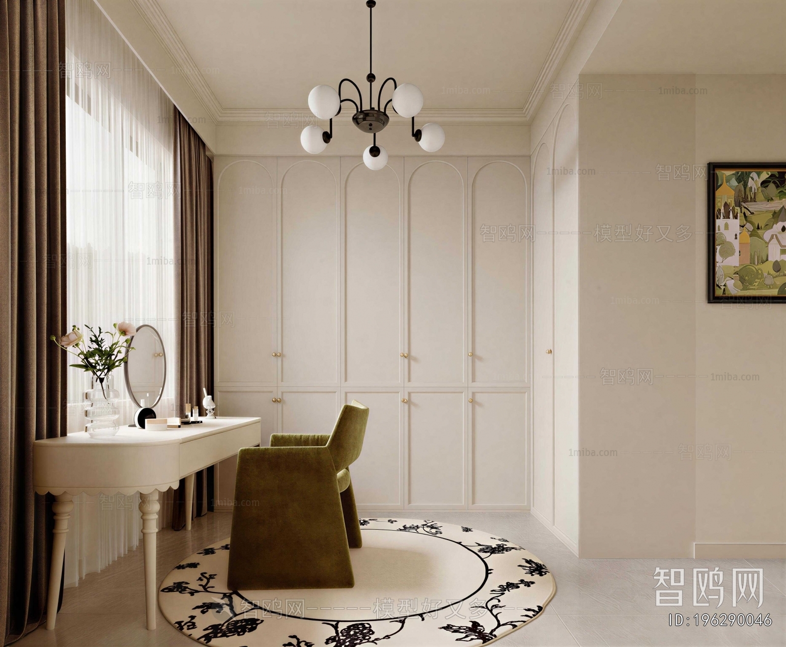 French Style Clothes Storage Area