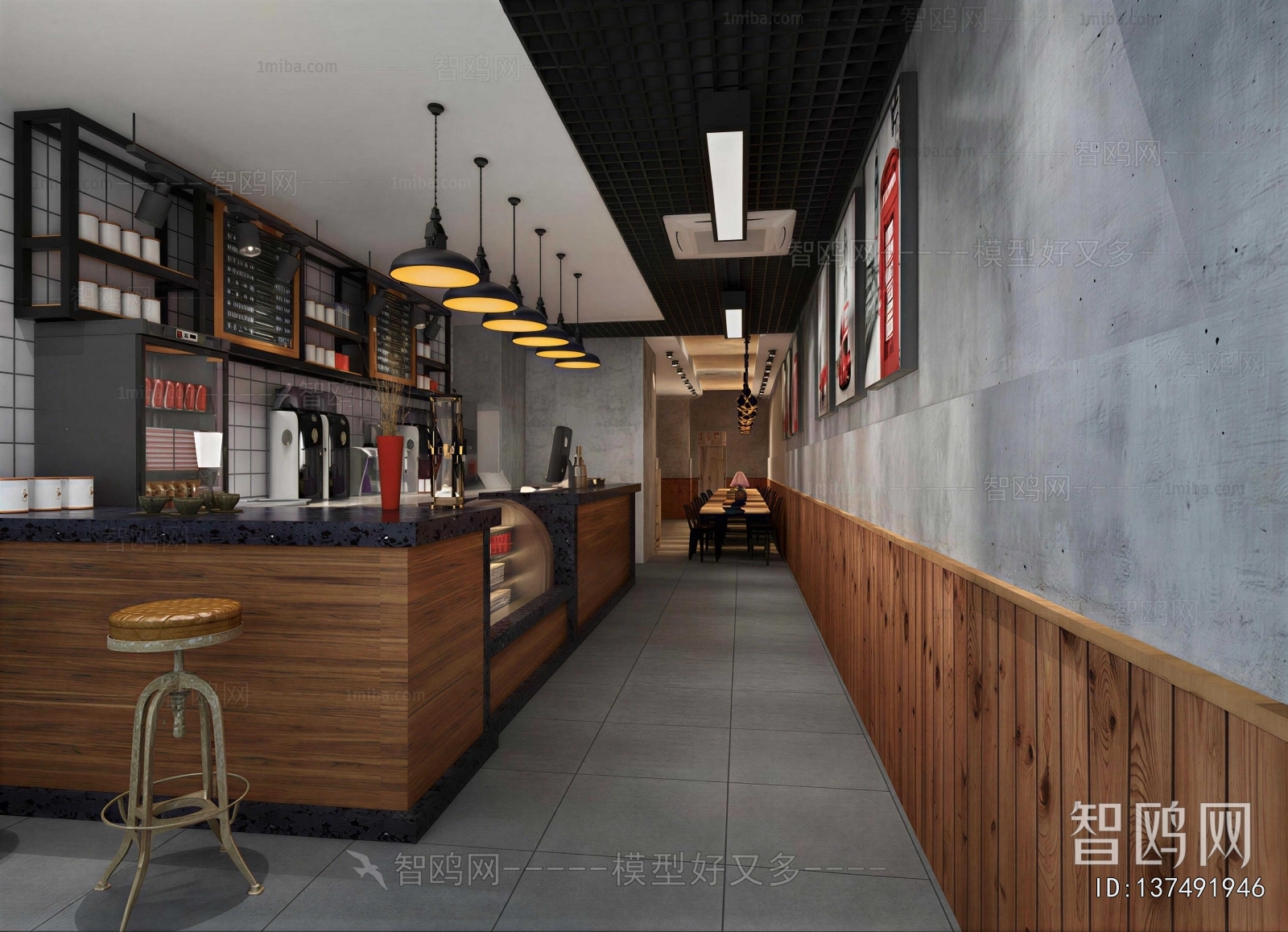 Industrial Style Cafe