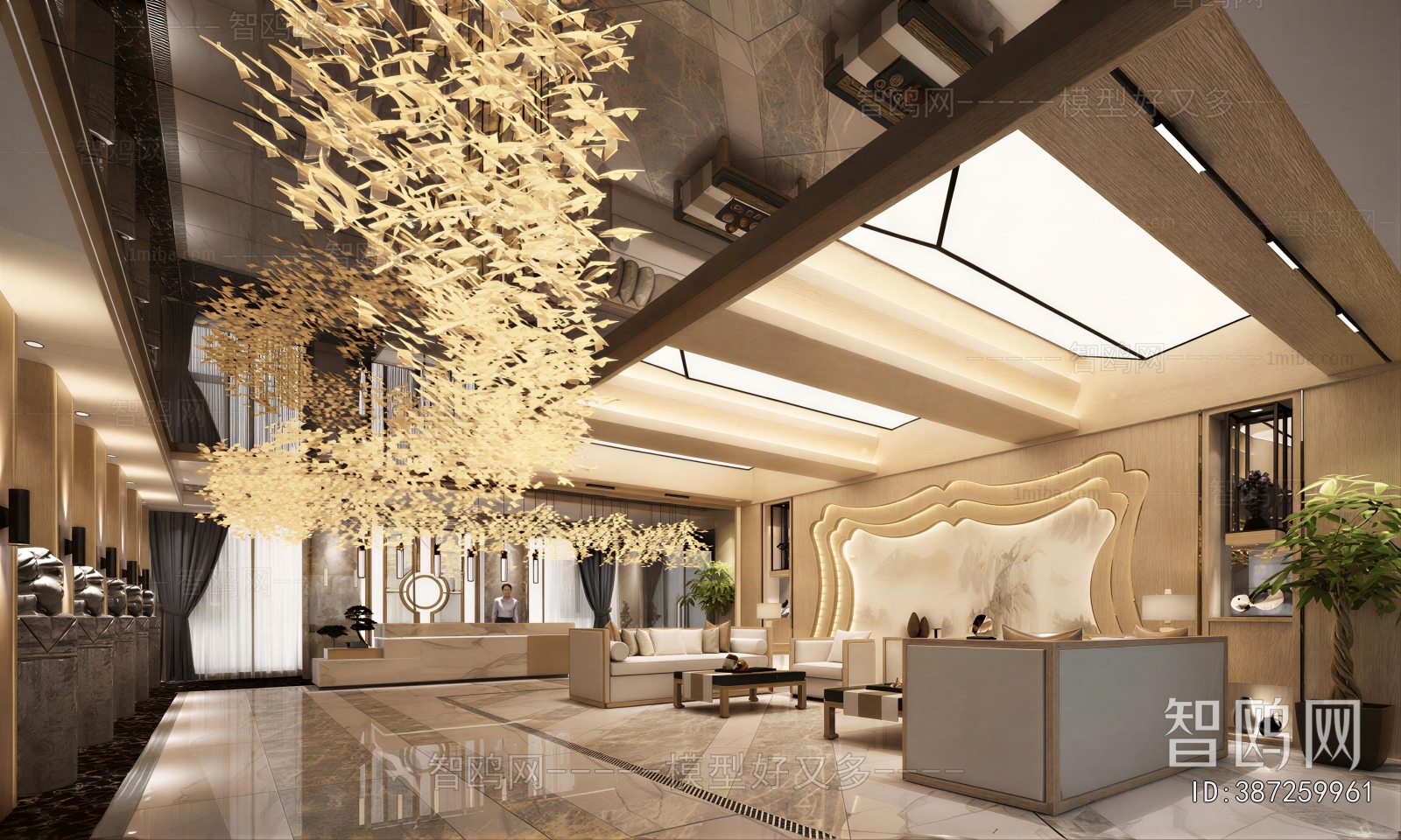 New Chinese Style Lobby Hall