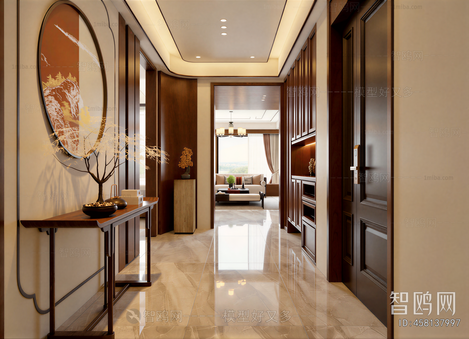 New Chinese Style Hallway