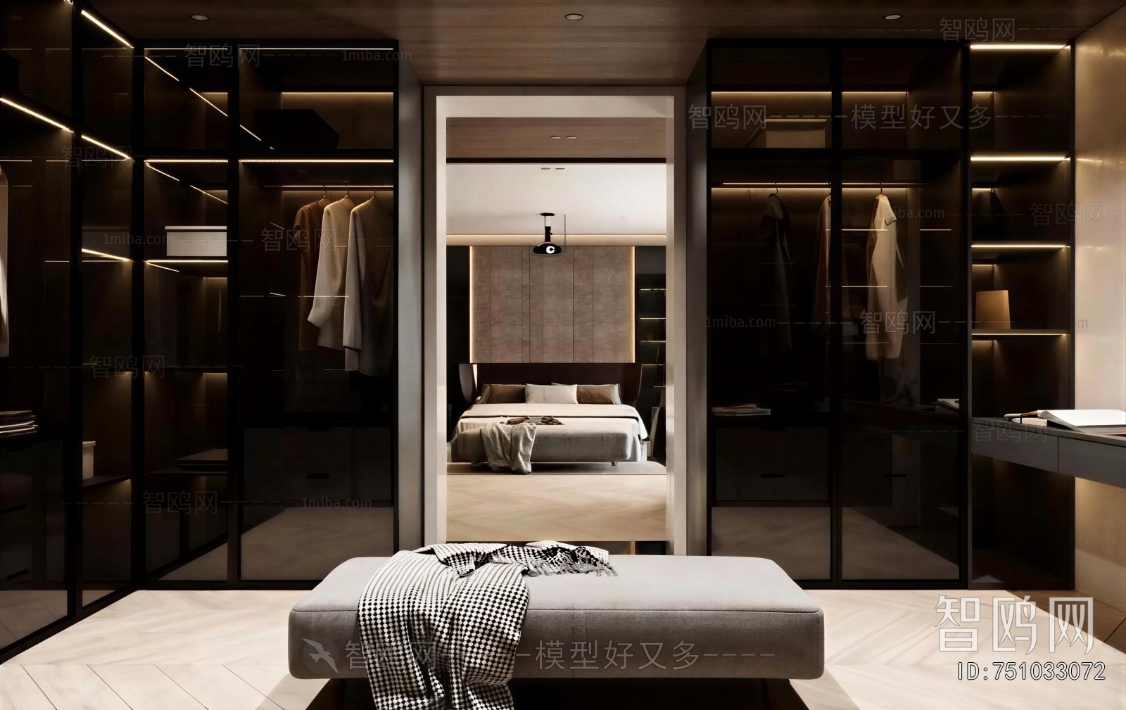 Modern Clothes Storage Area