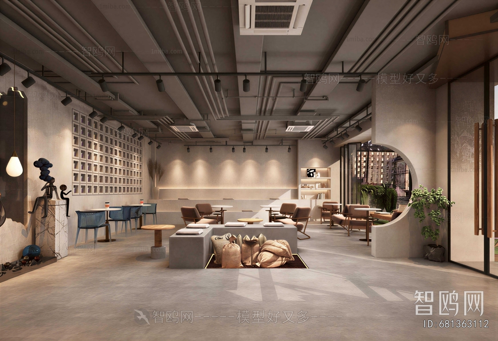 Industrial Style Cafe