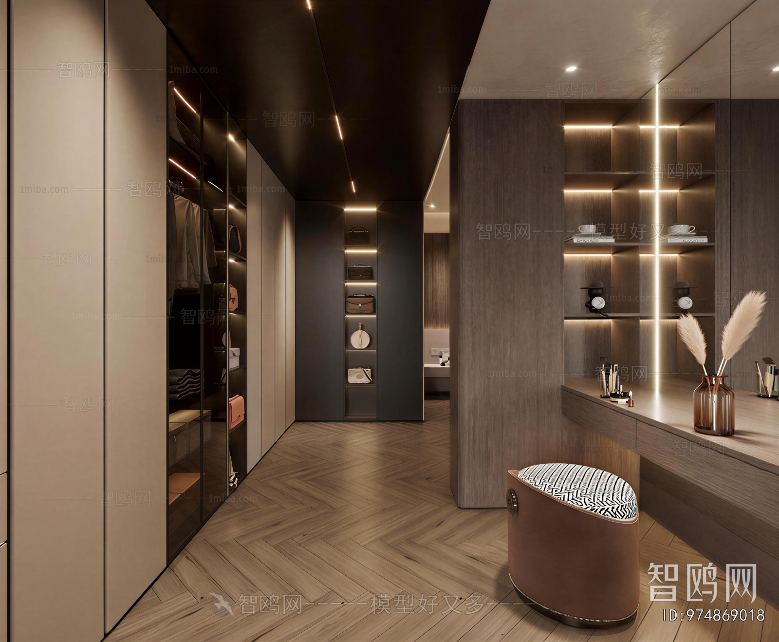 Modern Clothes Storage Area