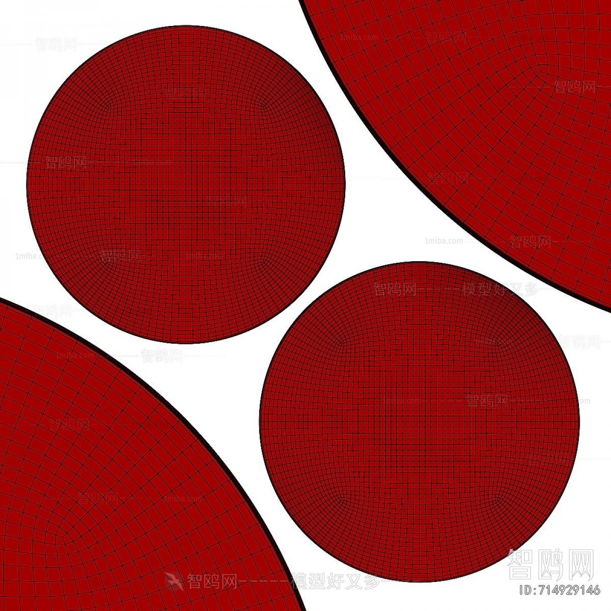 Simple European Style Circular Carpet