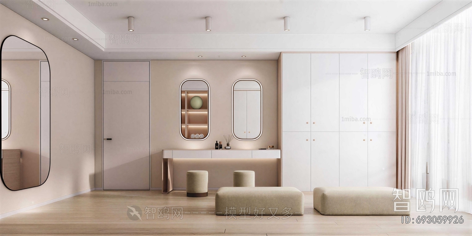 Modern Clothes Storage Area