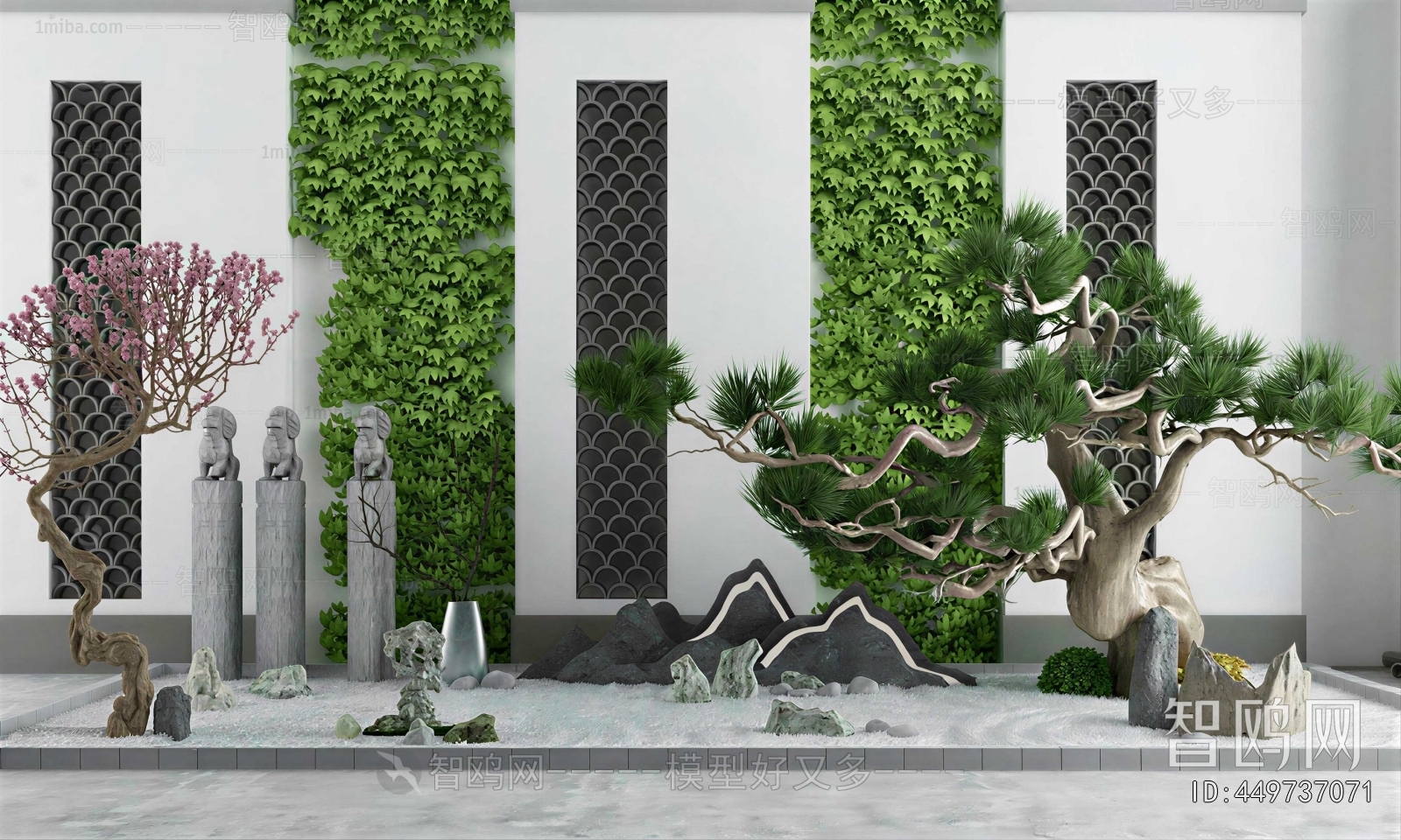 New Chinese Style Plant Landscaping