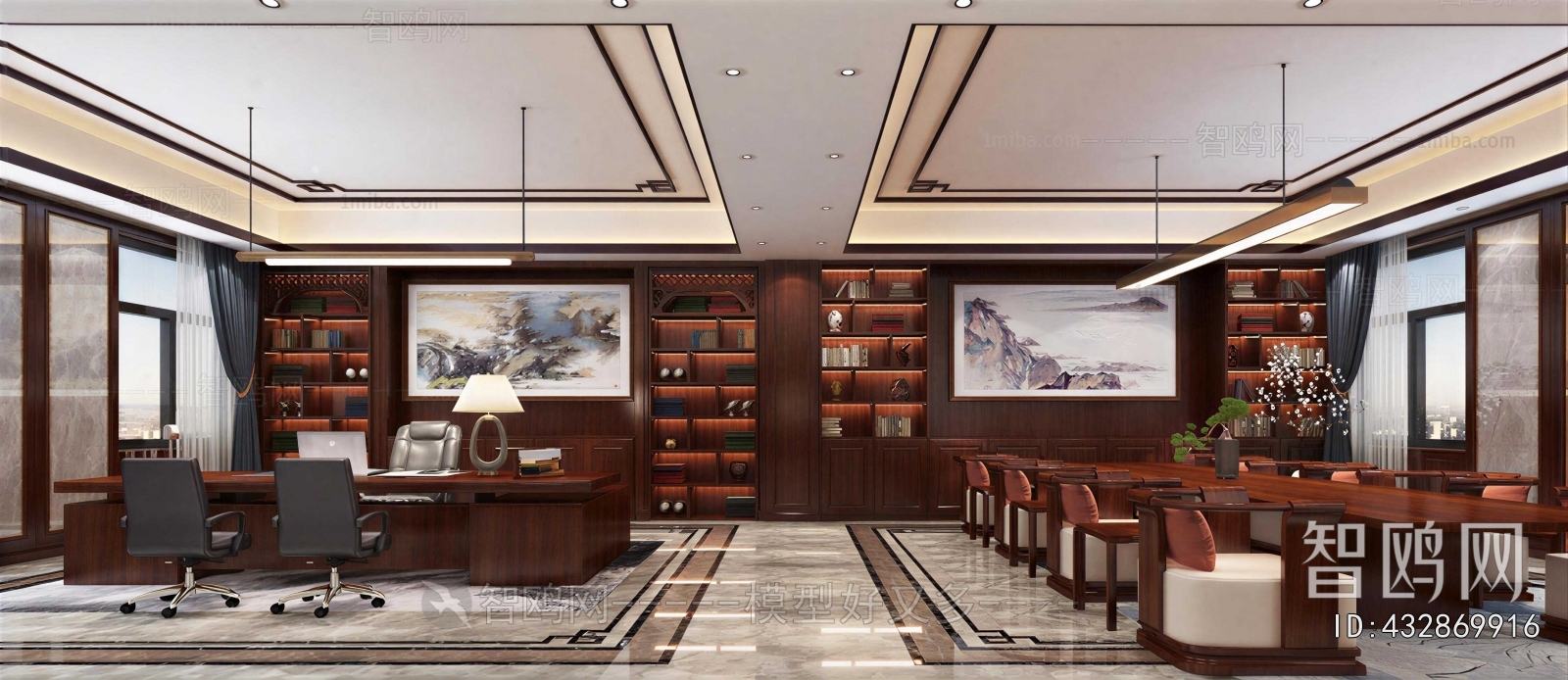 New Chinese Style Manager's Office