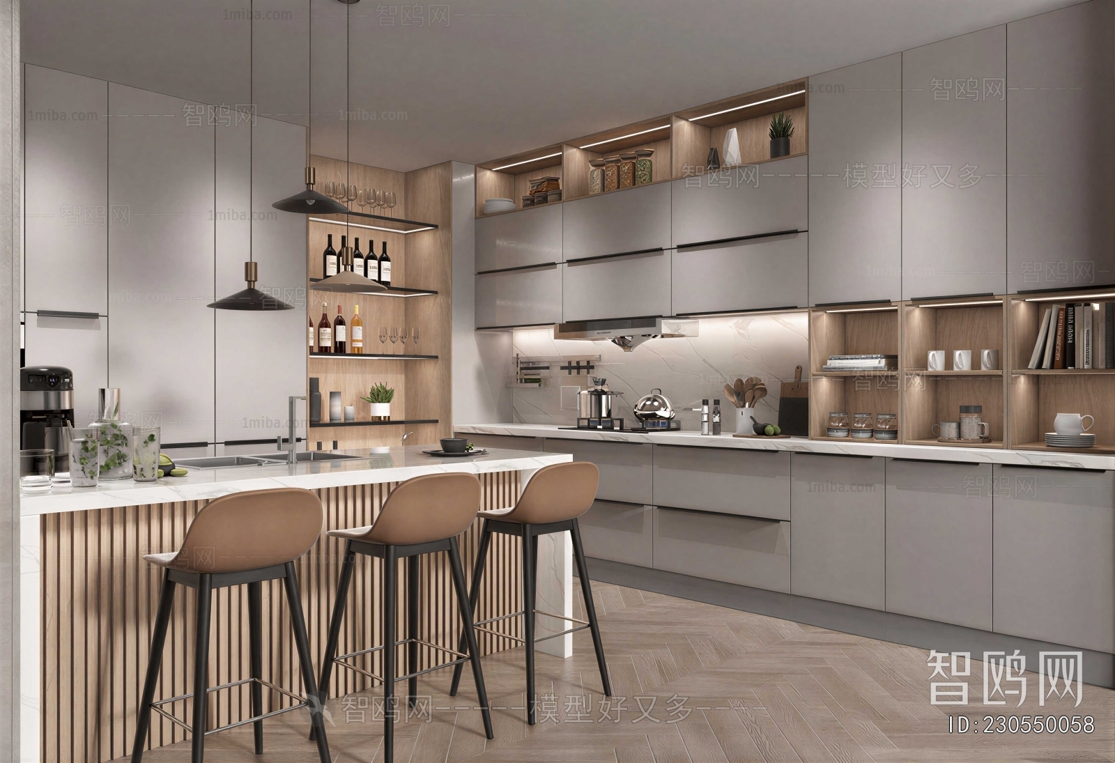 Modern Open Kitchen