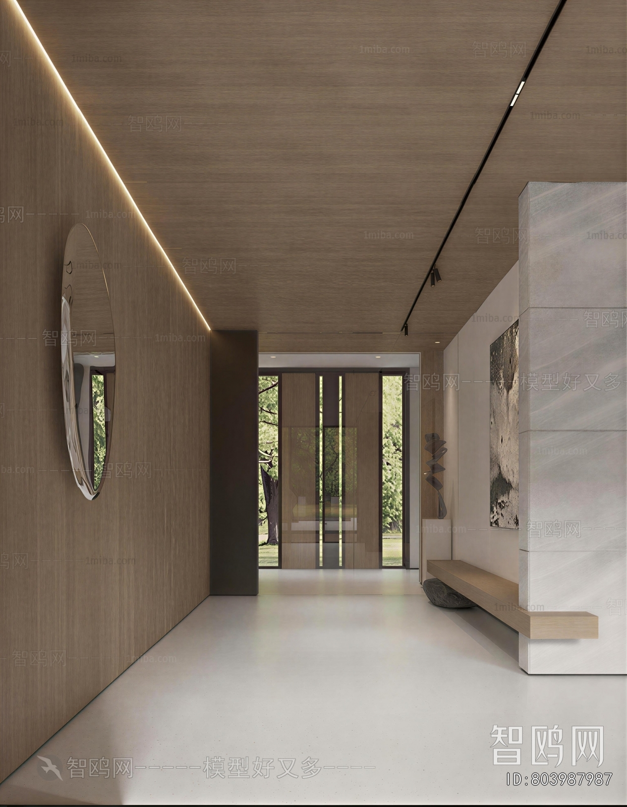 Modern Office Aisle