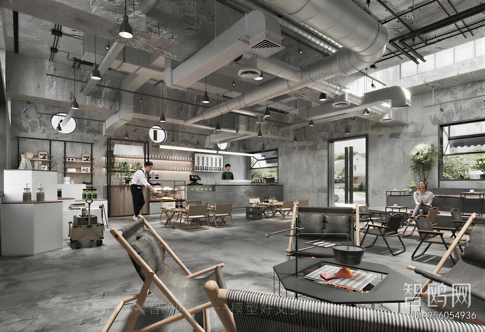 Industrial Style Cafe