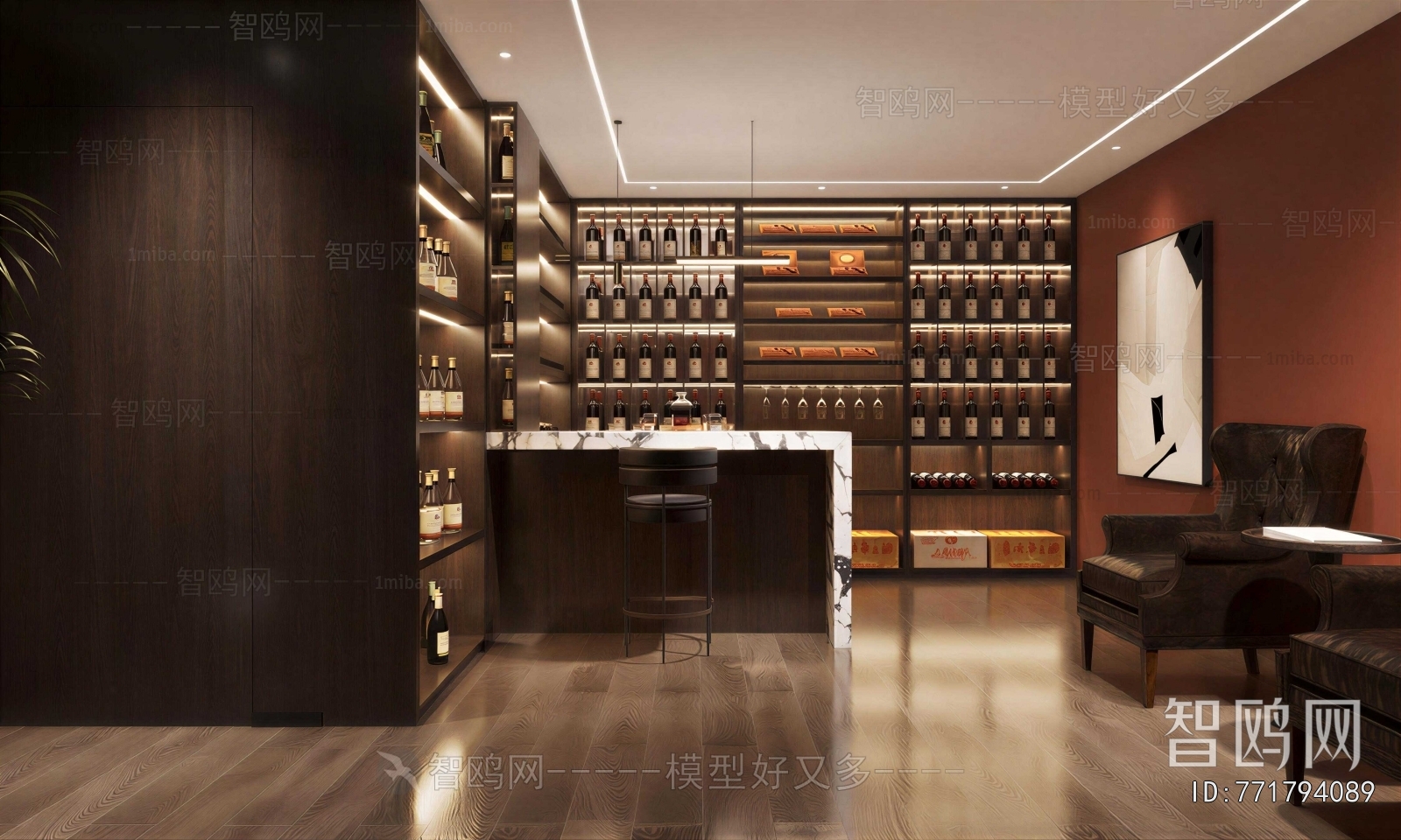 Modern Wine Cellar/Wine Tasting Room