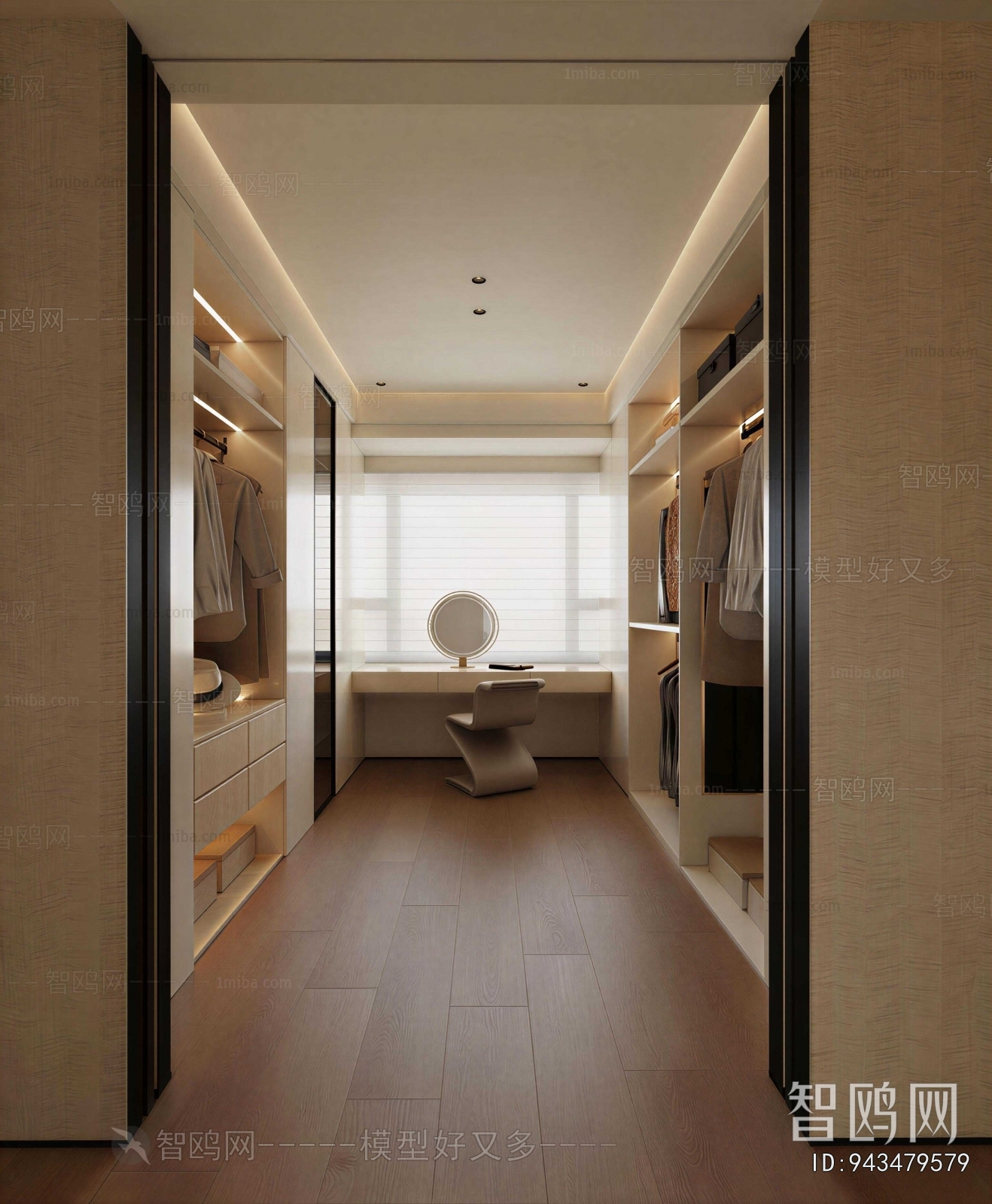 Modern Clothes Storage Area