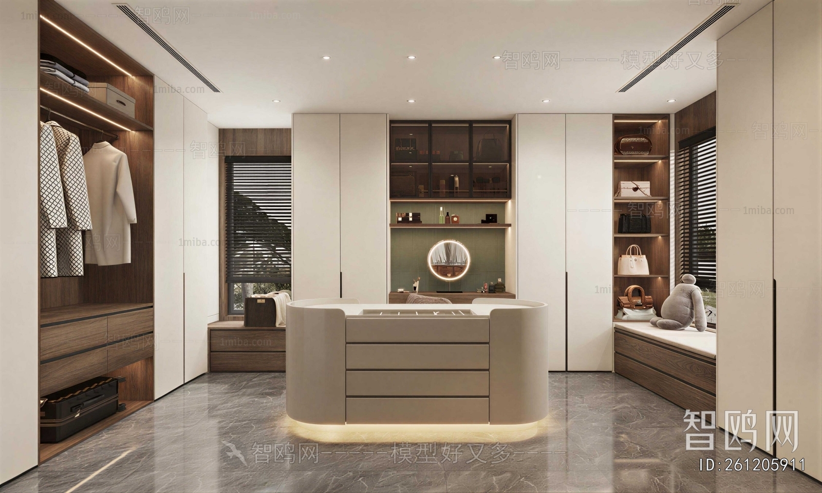 Modern Clothes Storage Area