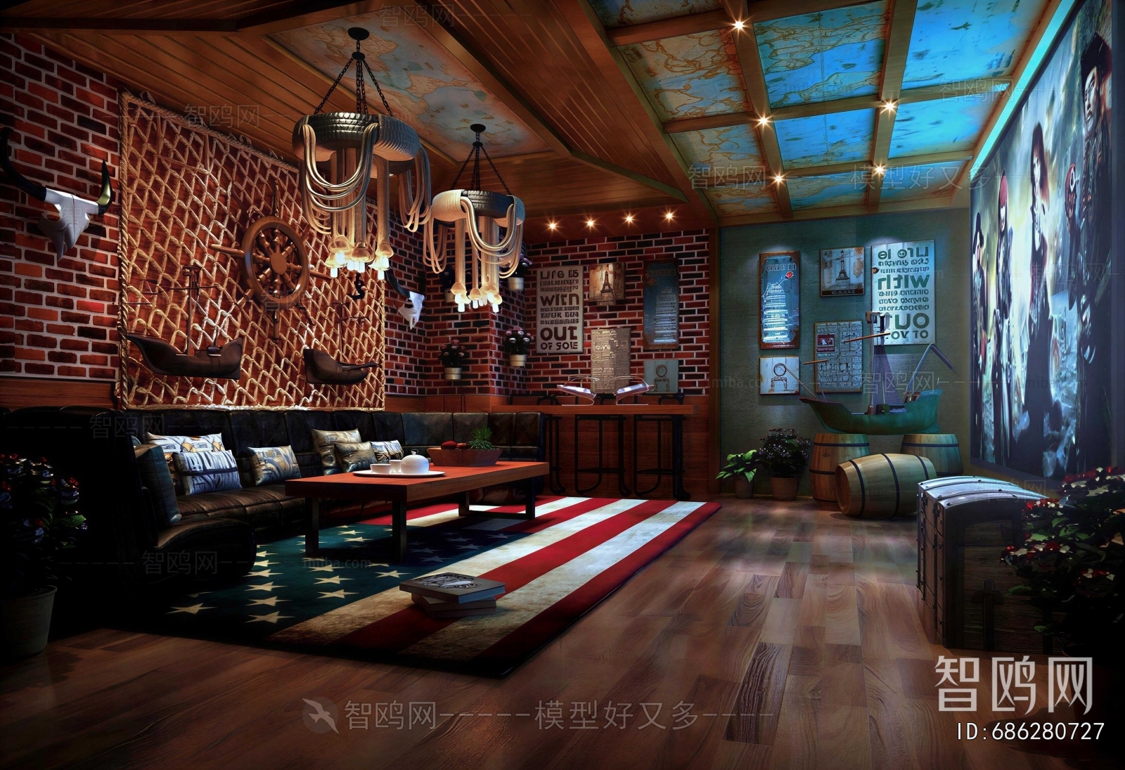 Industrial Style A Living Room