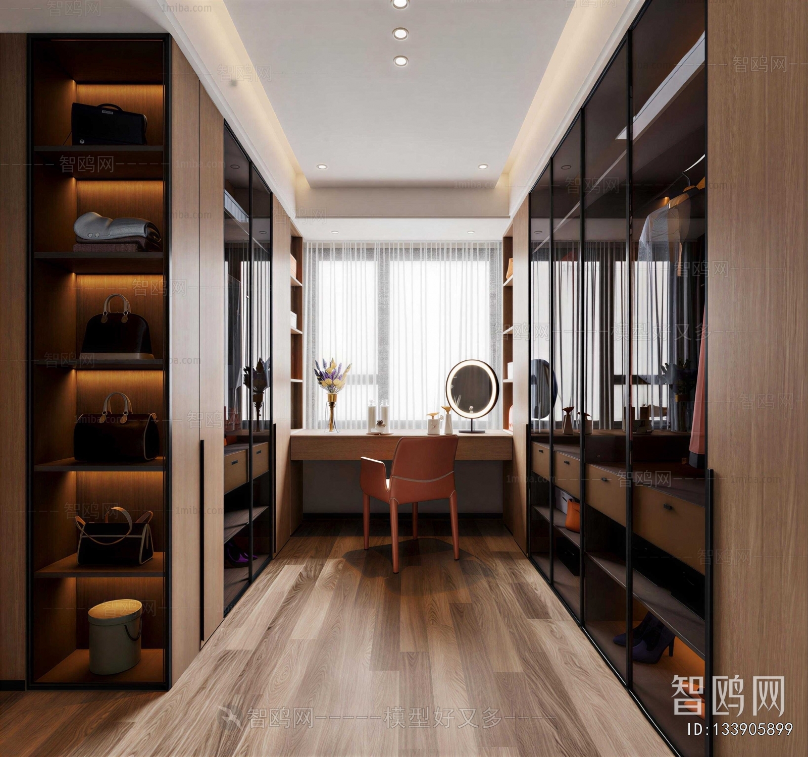 Modern Clothes Storage Area