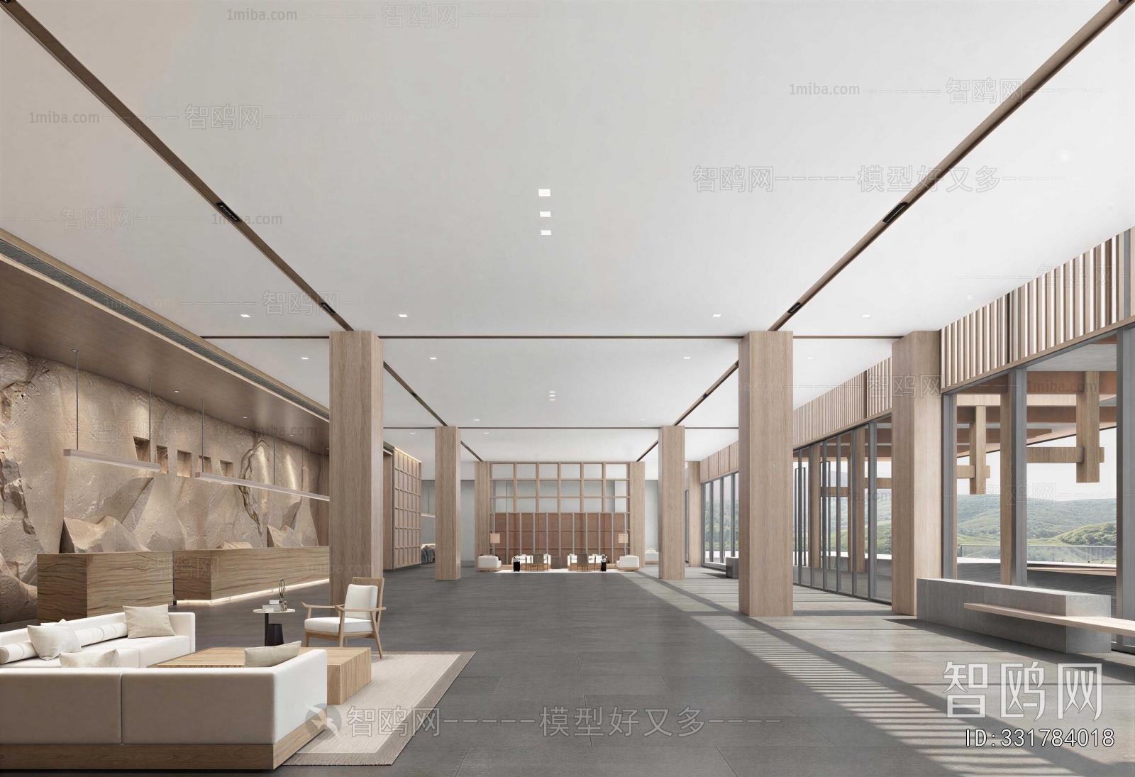 Modern Office Reception Desk