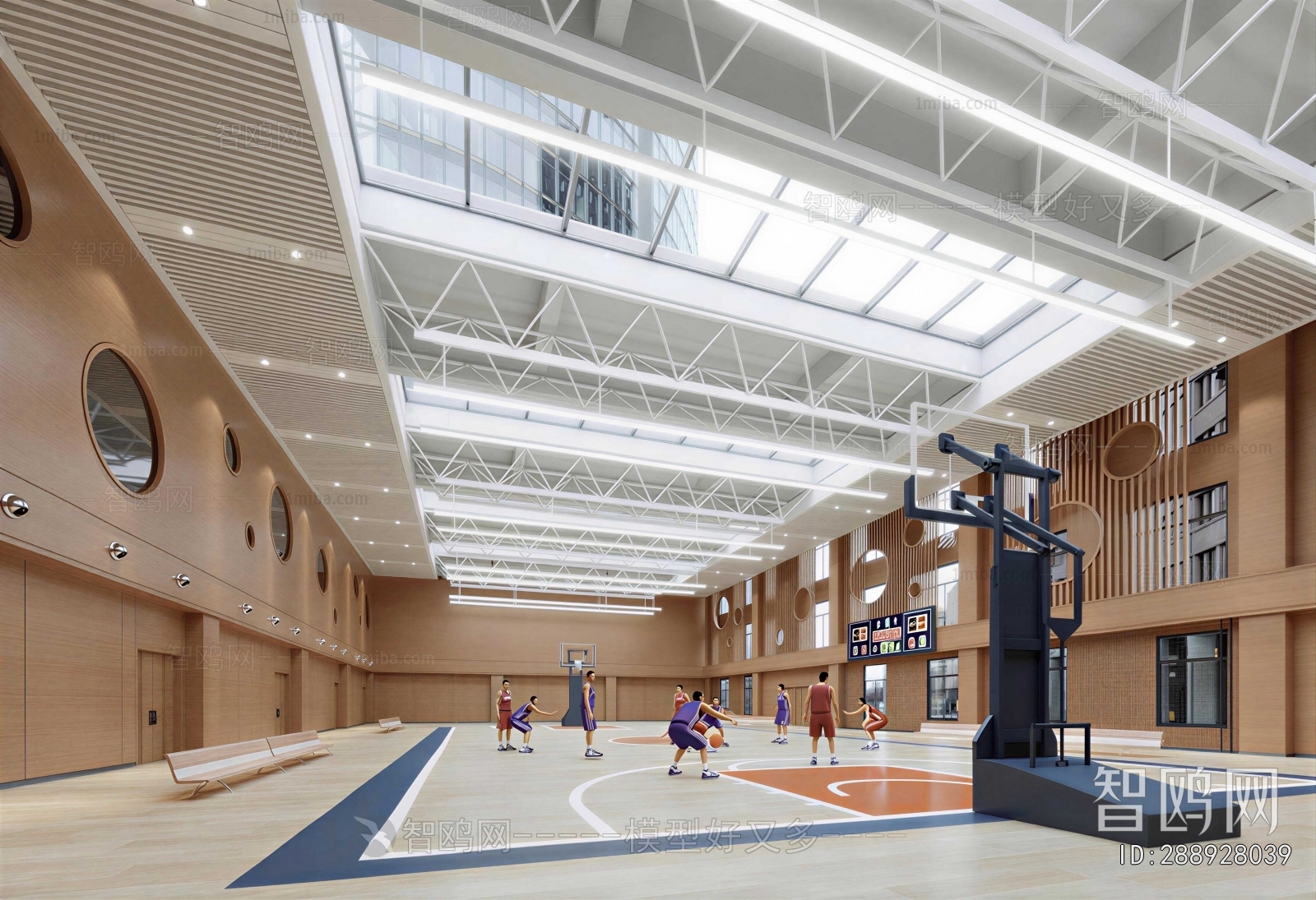 Modern Basketball Arena