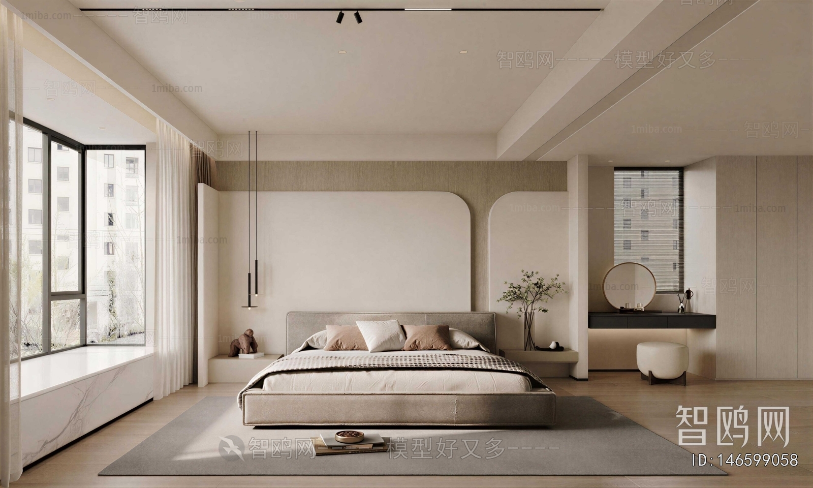 Wabi-sabi Style Bedroom