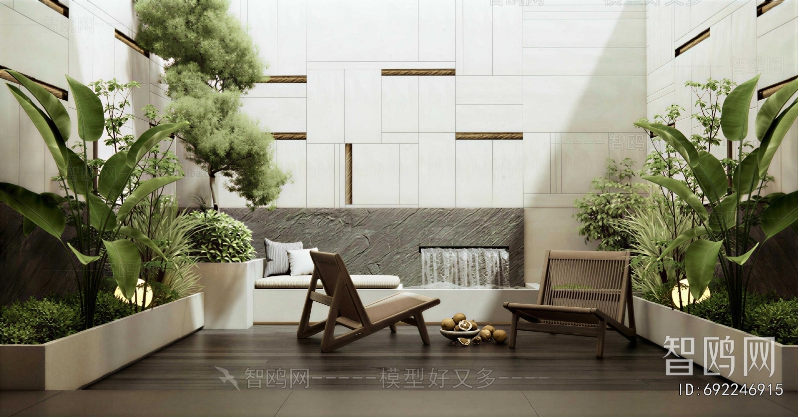 Modern Courtyard/landscape