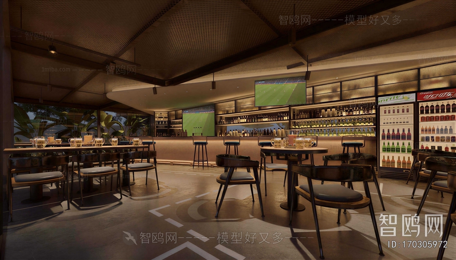 Industrial Style Bar