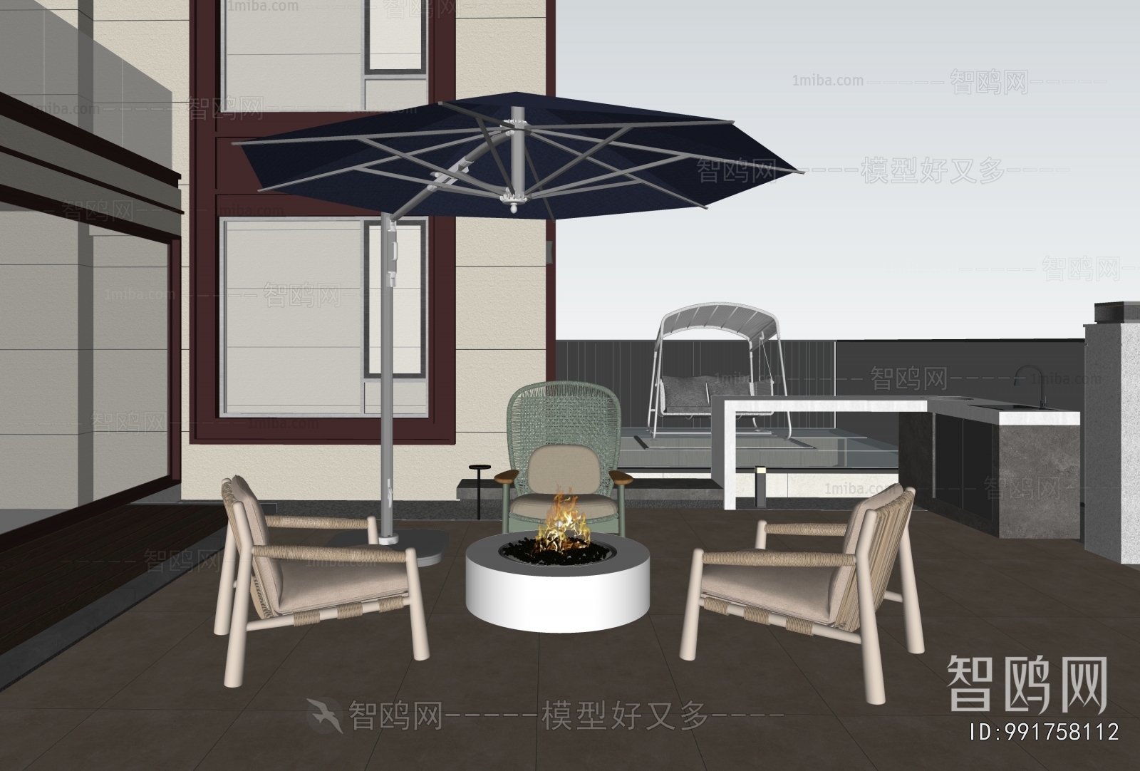 Modern Courtyard/landscape