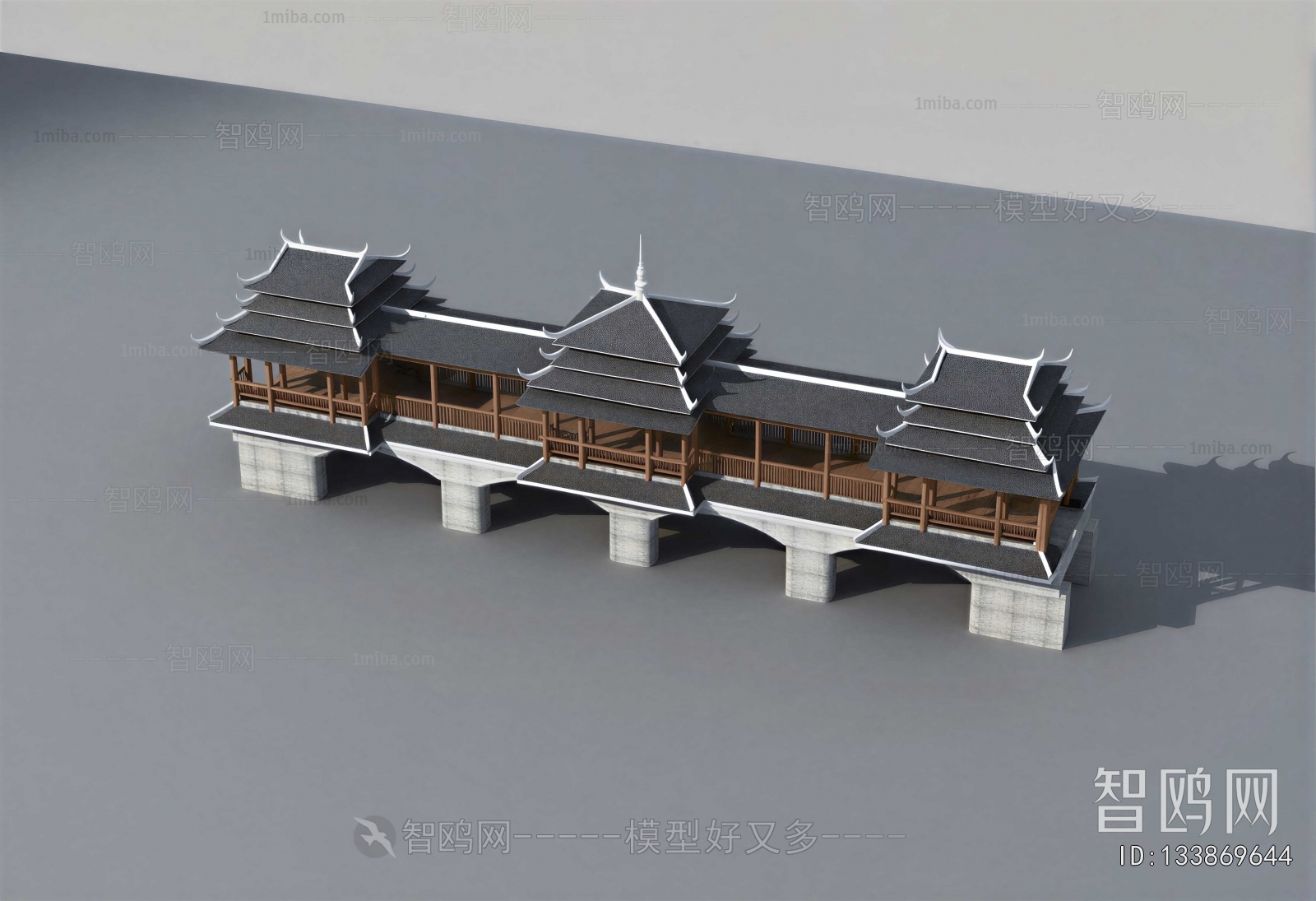 Chinese Style Ancient Architectural Buildings