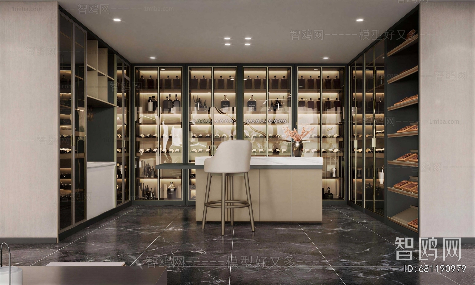 Modern Wine Cellar/Wine Tasting Room