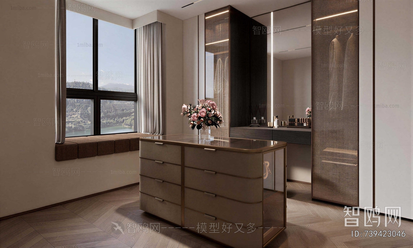Modern Clothes Storage Area