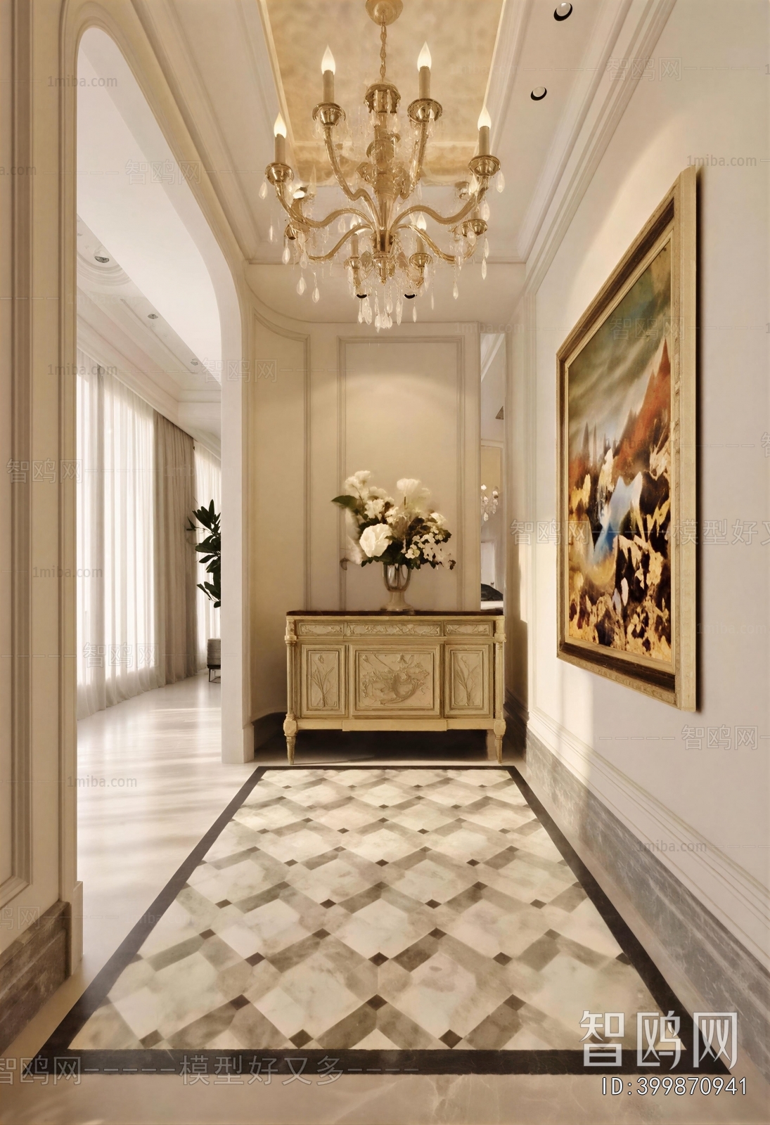 European Style Hallway