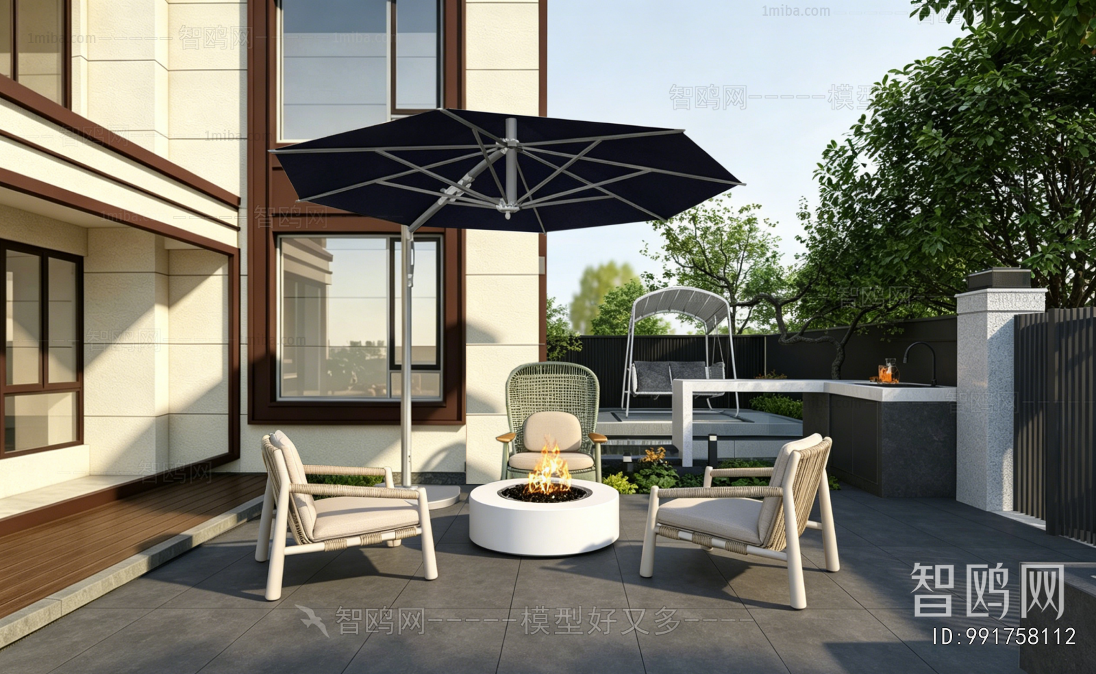 Modern Courtyard/landscape
