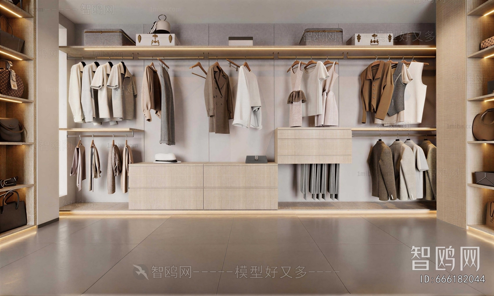 Modern Clothes Storage Area