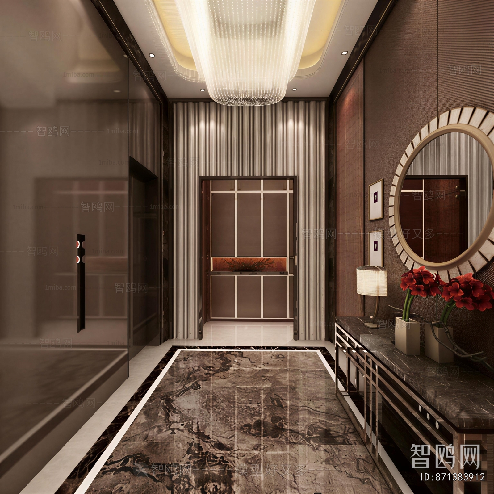 Modern Office Elevator Hall