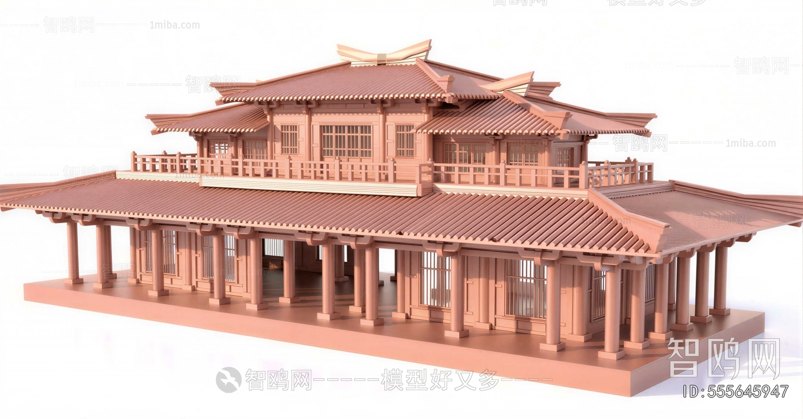 New Chinese Style Ancient Architectural Buildings