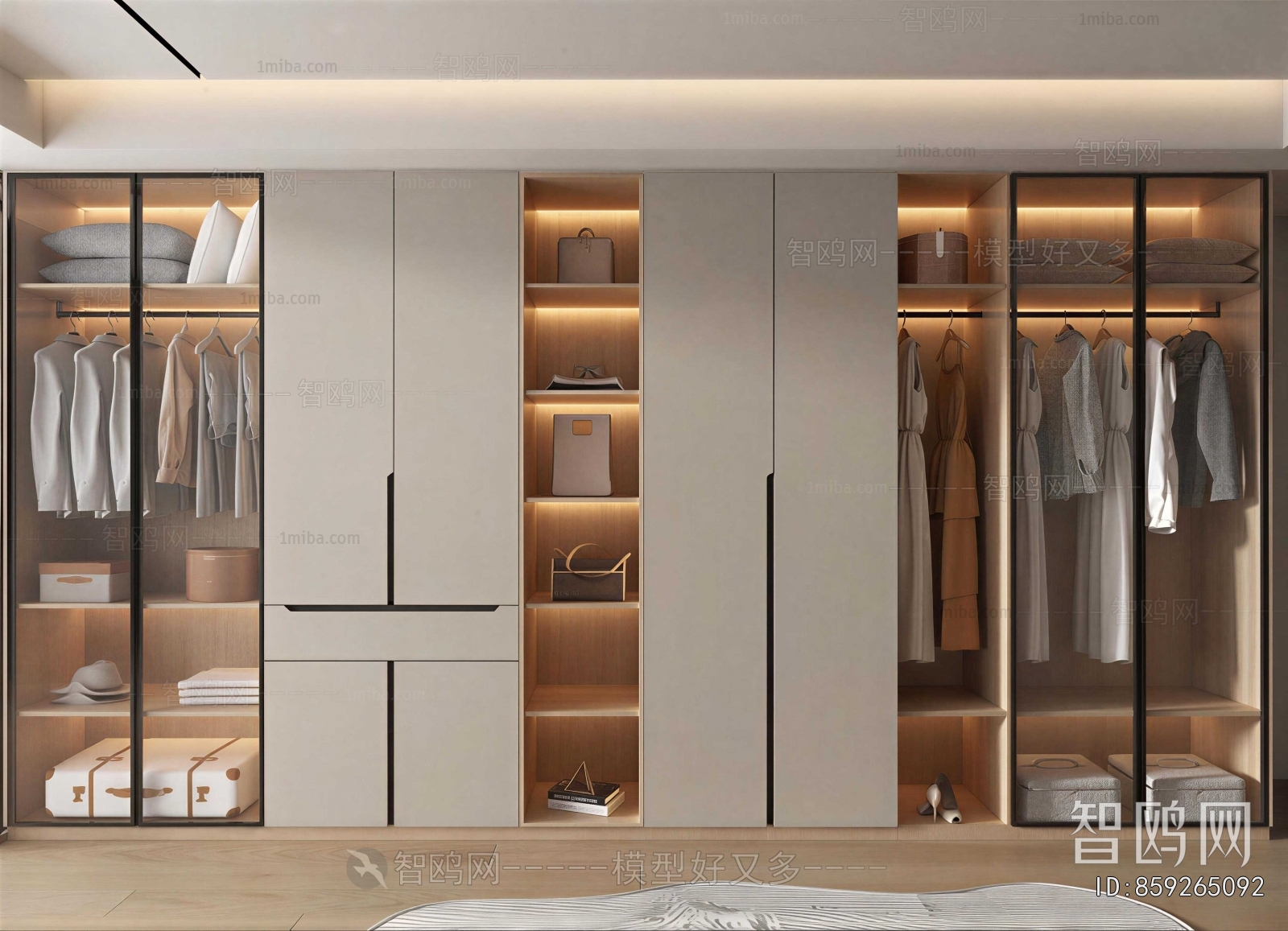Modern Clothes Storage Area
