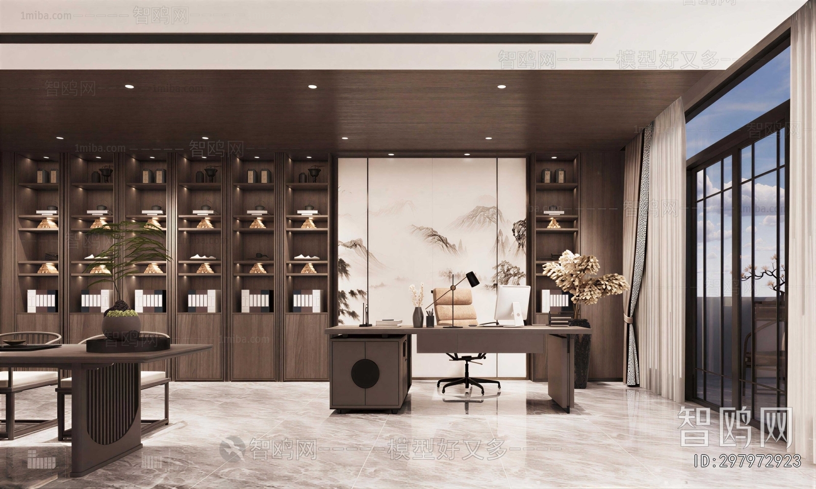 New Chinese Style Manager's Office