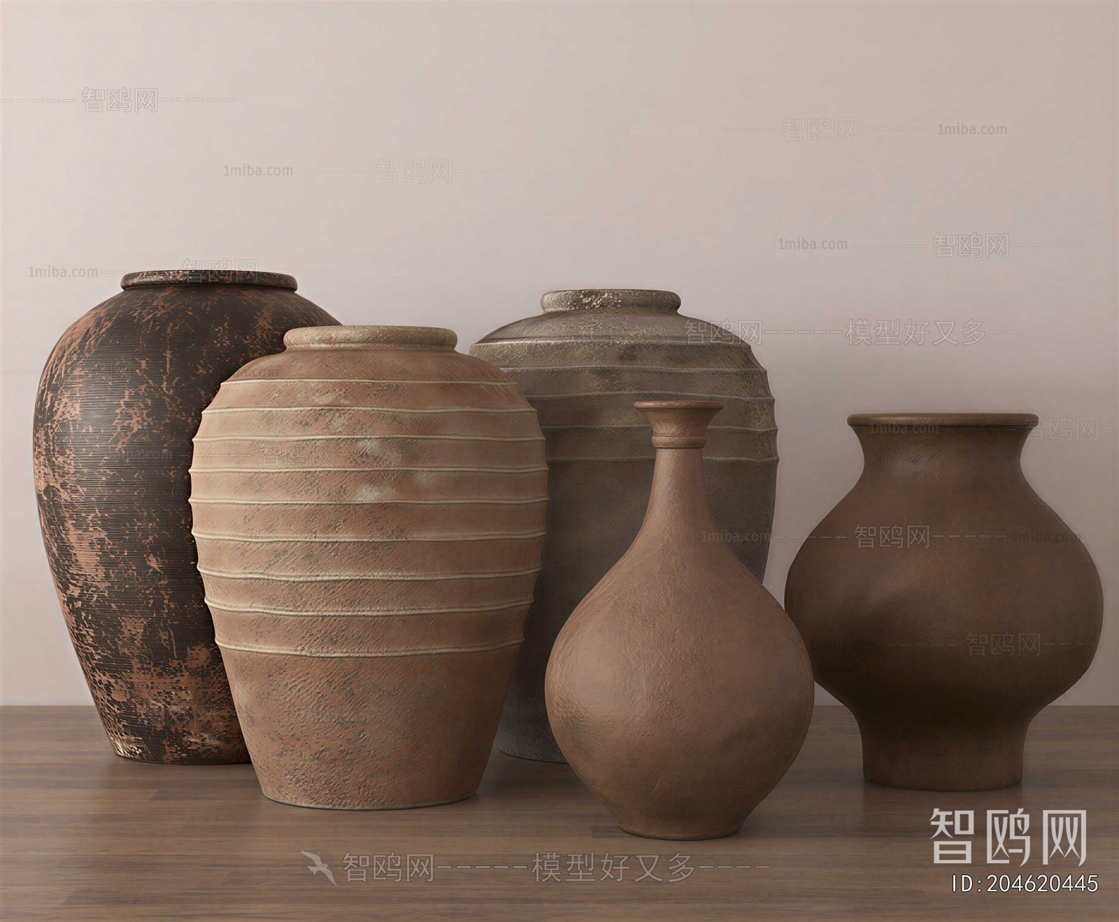 Wabi-sabi Style Clay Pot