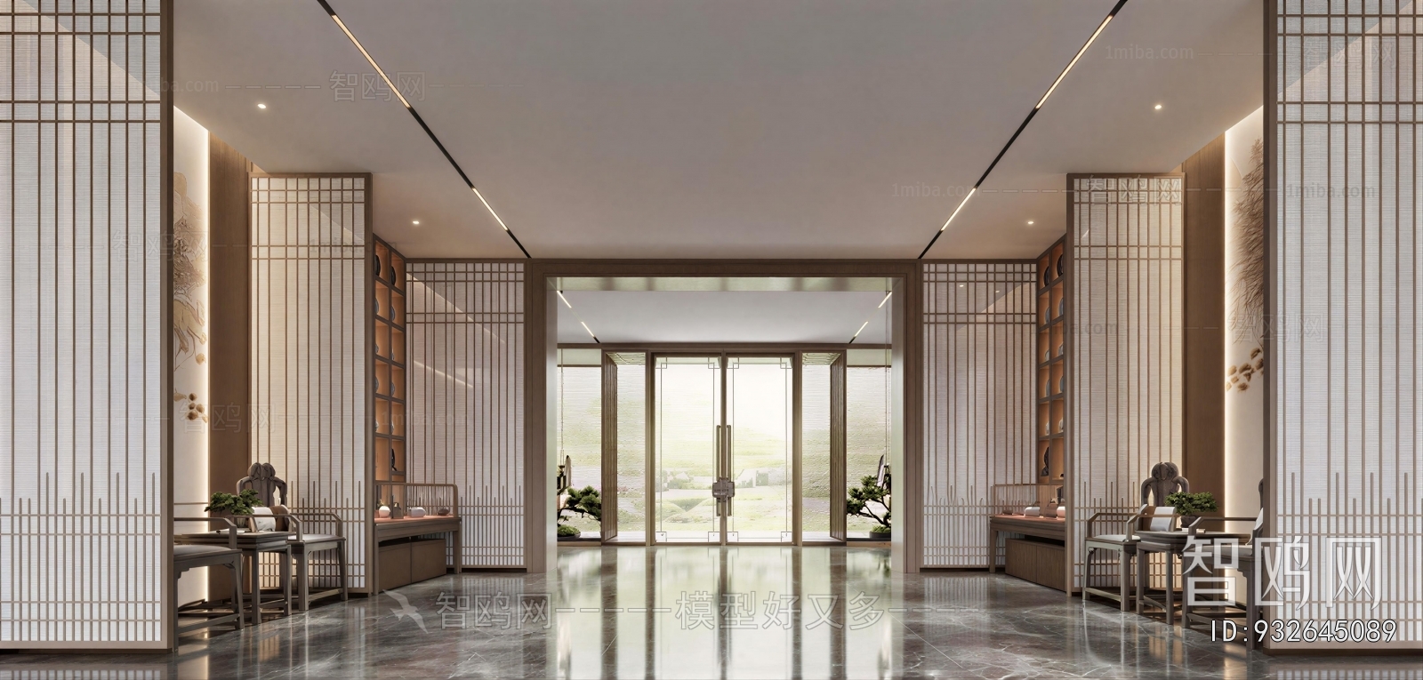 New Chinese Style Office Reception Desk