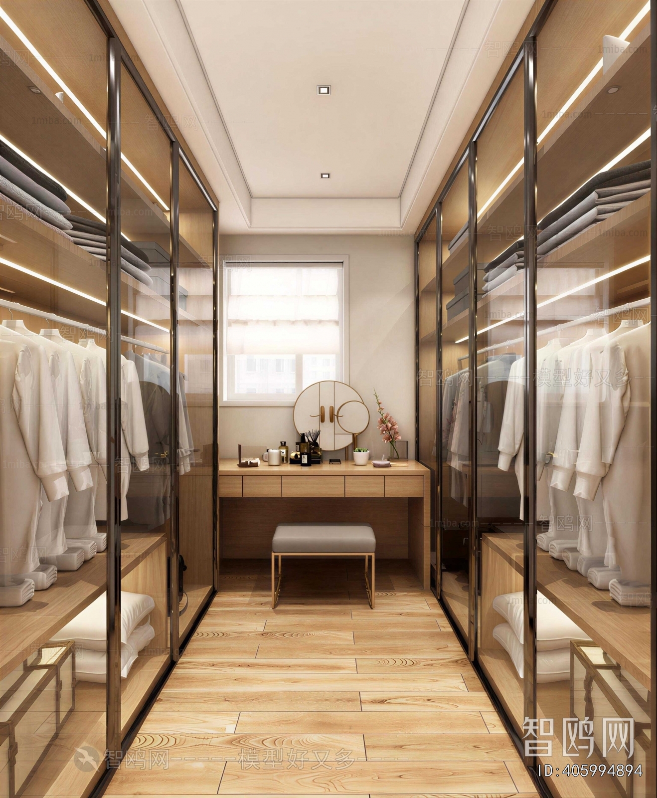 Modern Clothes Storage Area