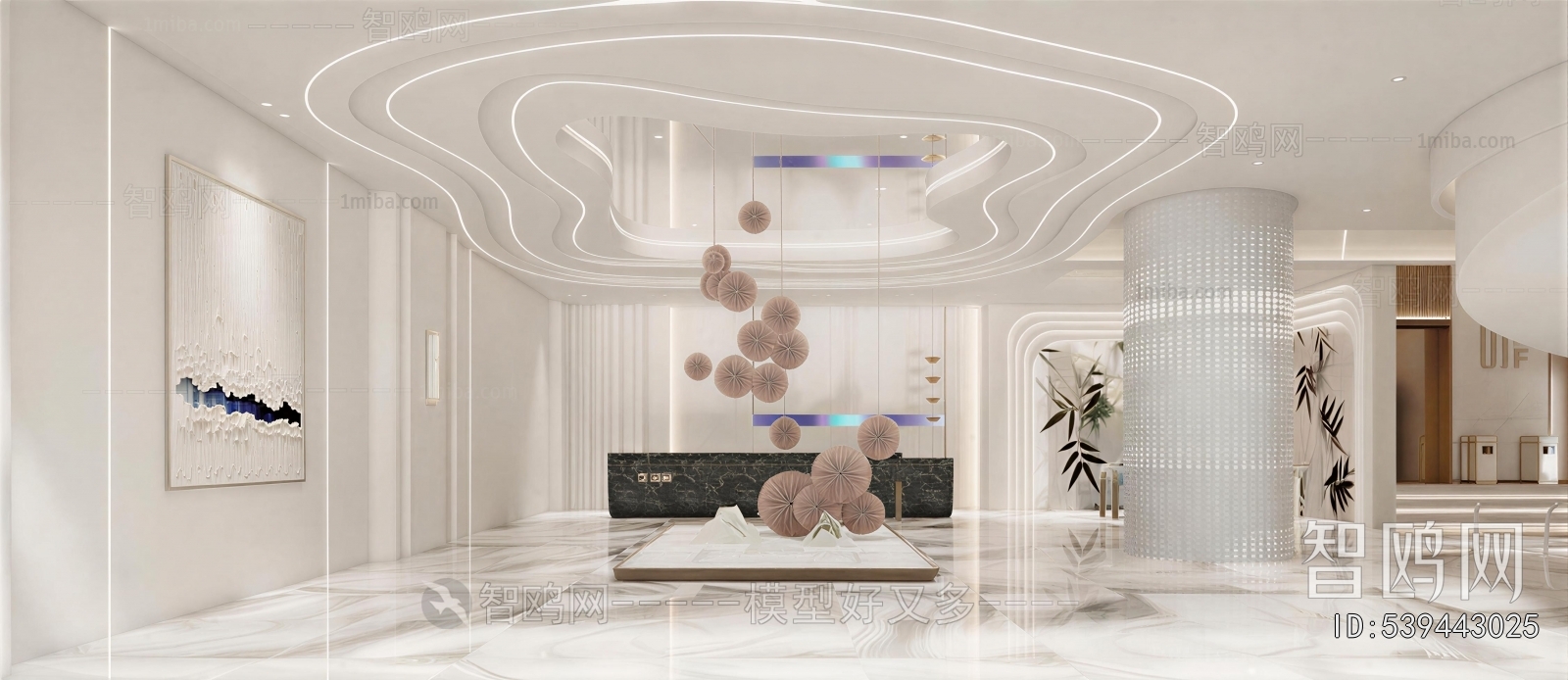 Modern Office Reception Desk