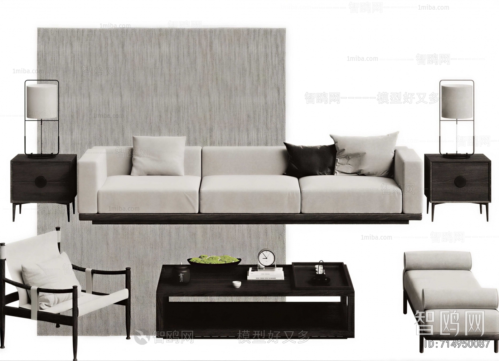 New Chinese Style Sofa Combination