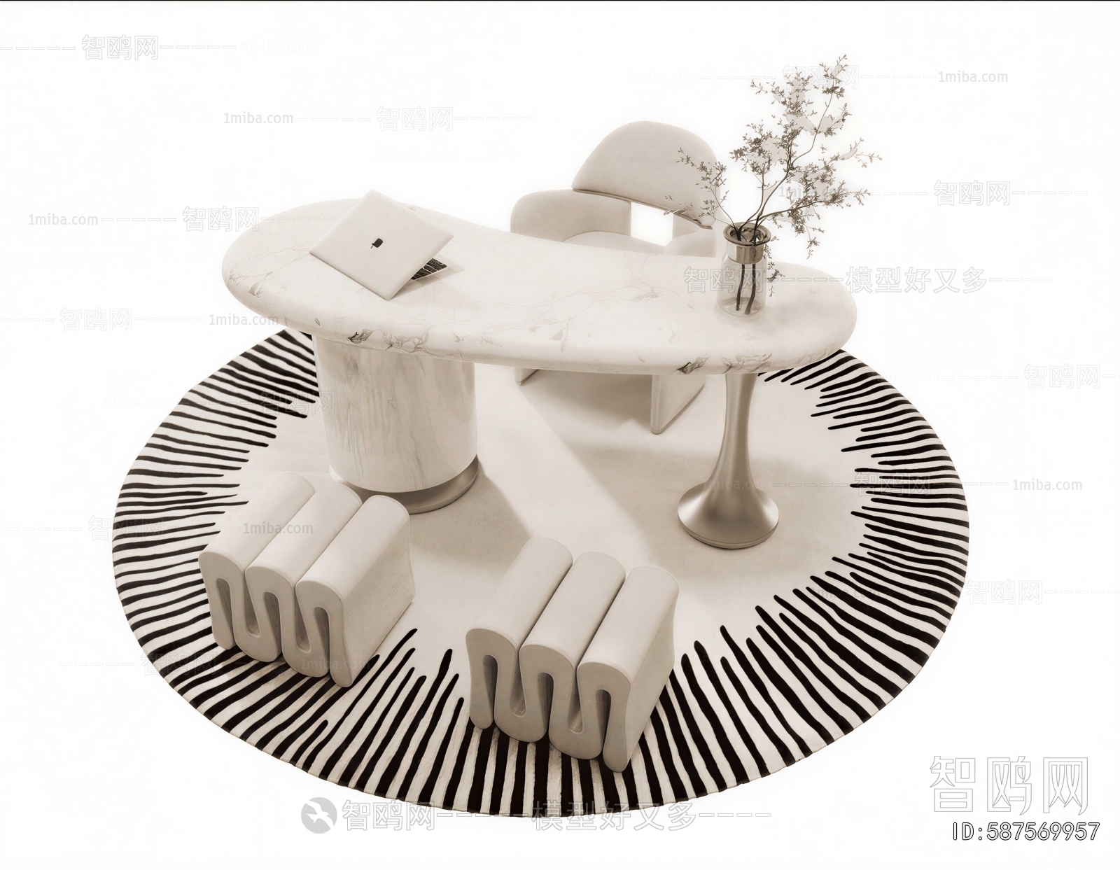 Modern Computer Desk And Chair