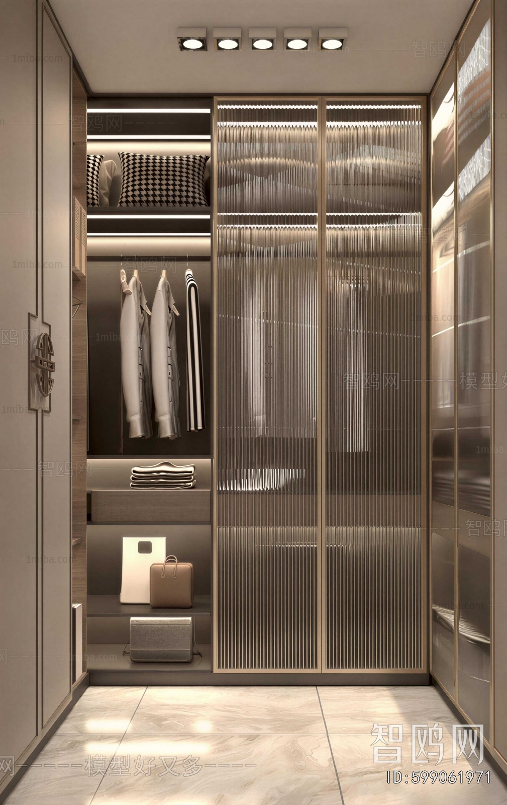 Modern Clothes Storage Area