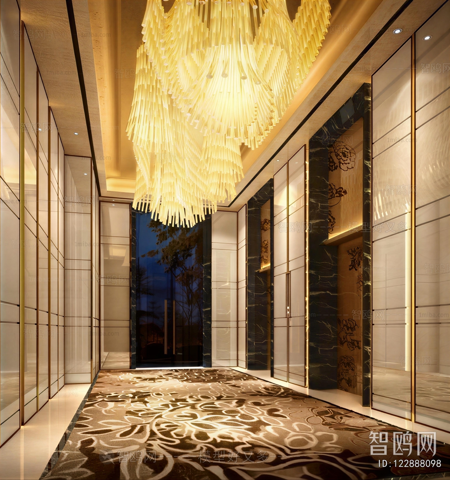 Modern Office Elevator Hall