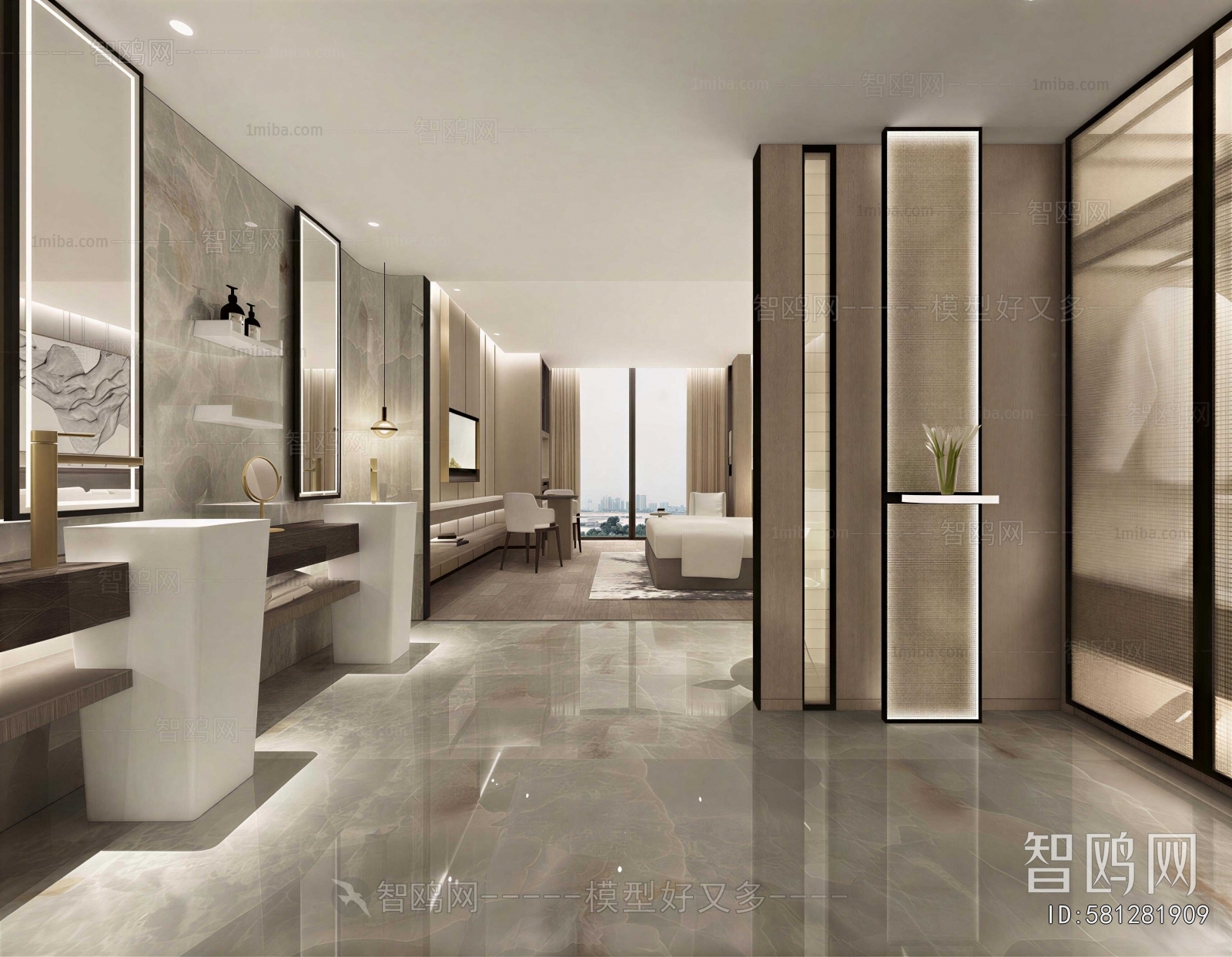 Modern Guest Room