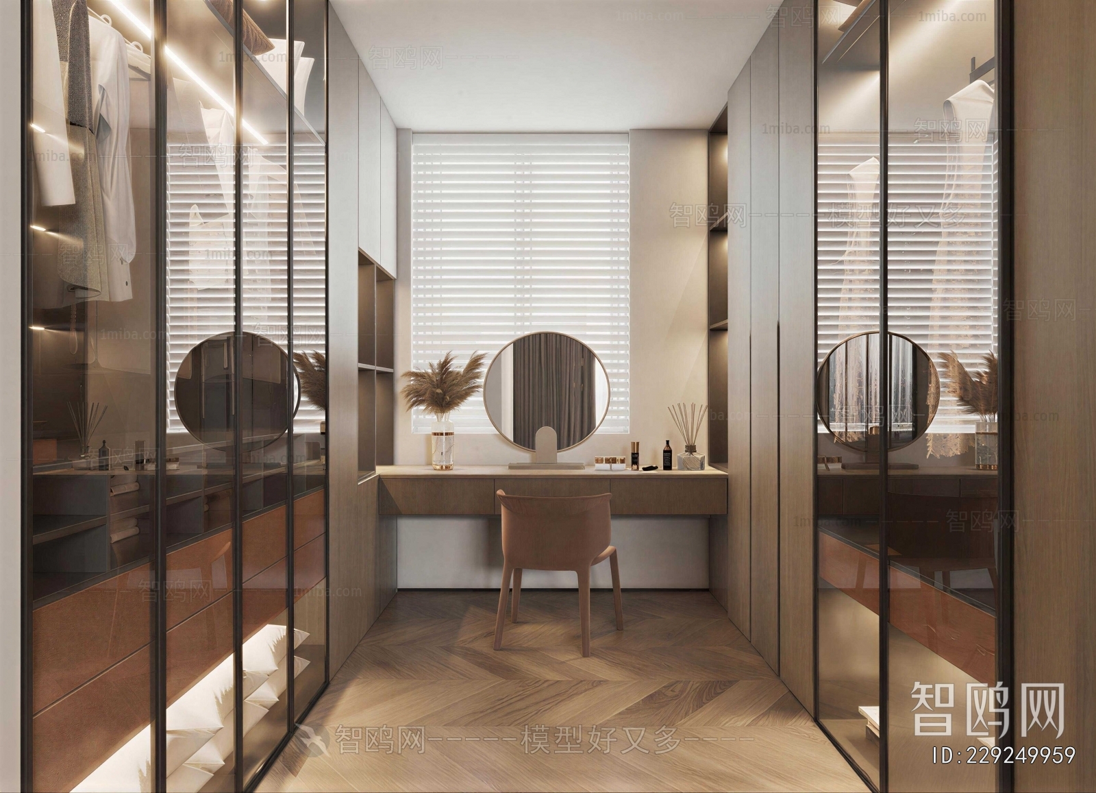 Modern Clothes Storage Area