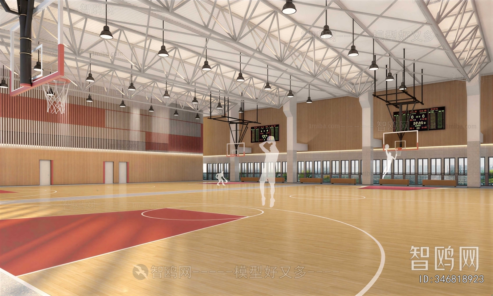 Modern Basketball Arena