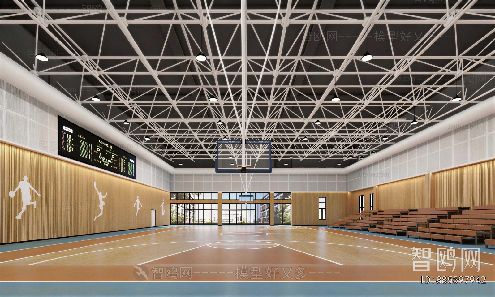Modern Basketball Arena