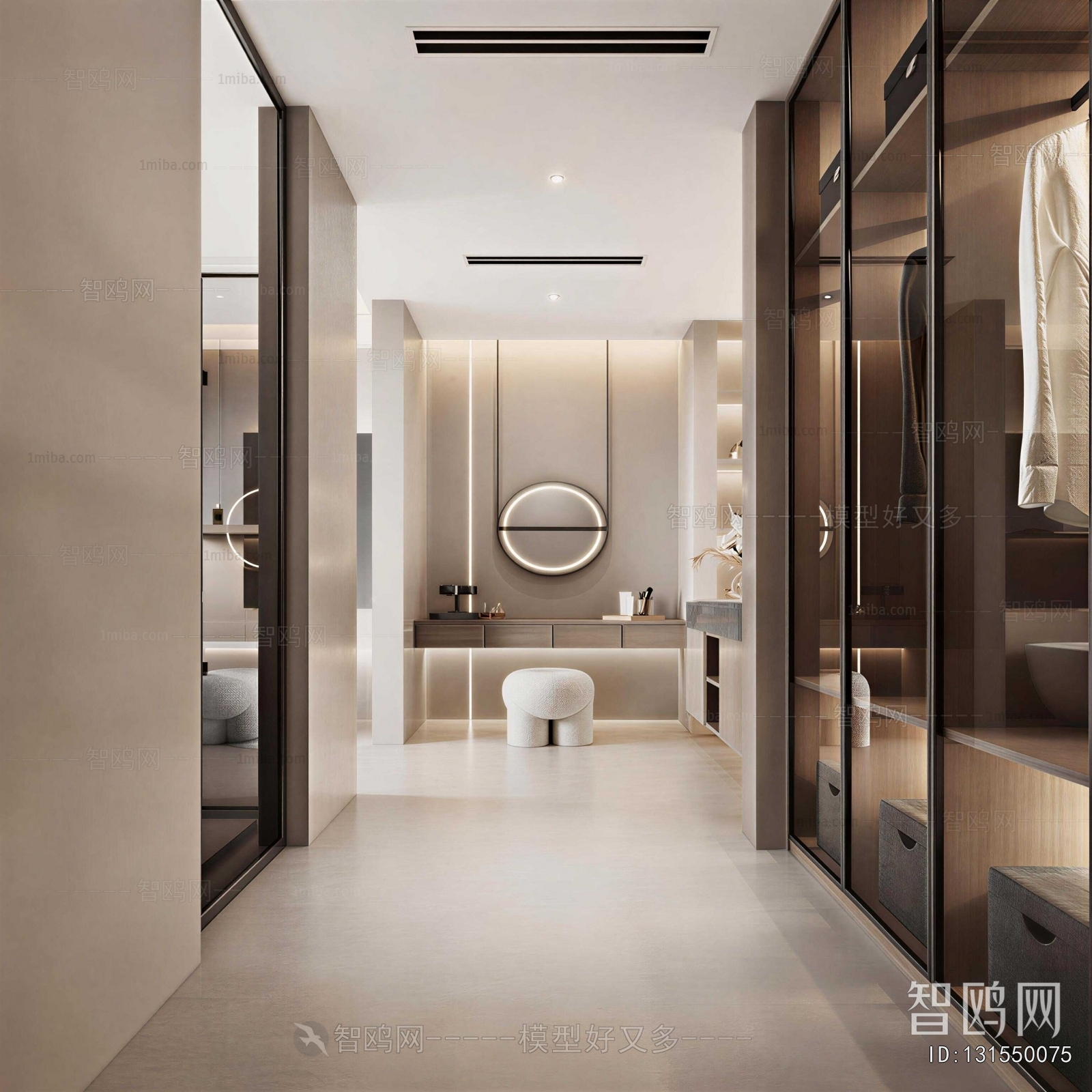 Modern Clothes Storage Area