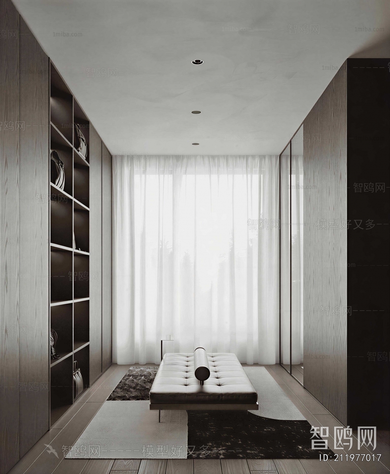 Modern Clothes Storage Area