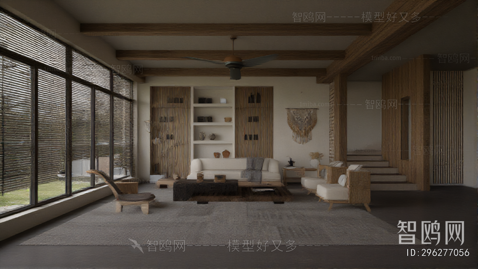 Wabi-sabi Style A Living Room